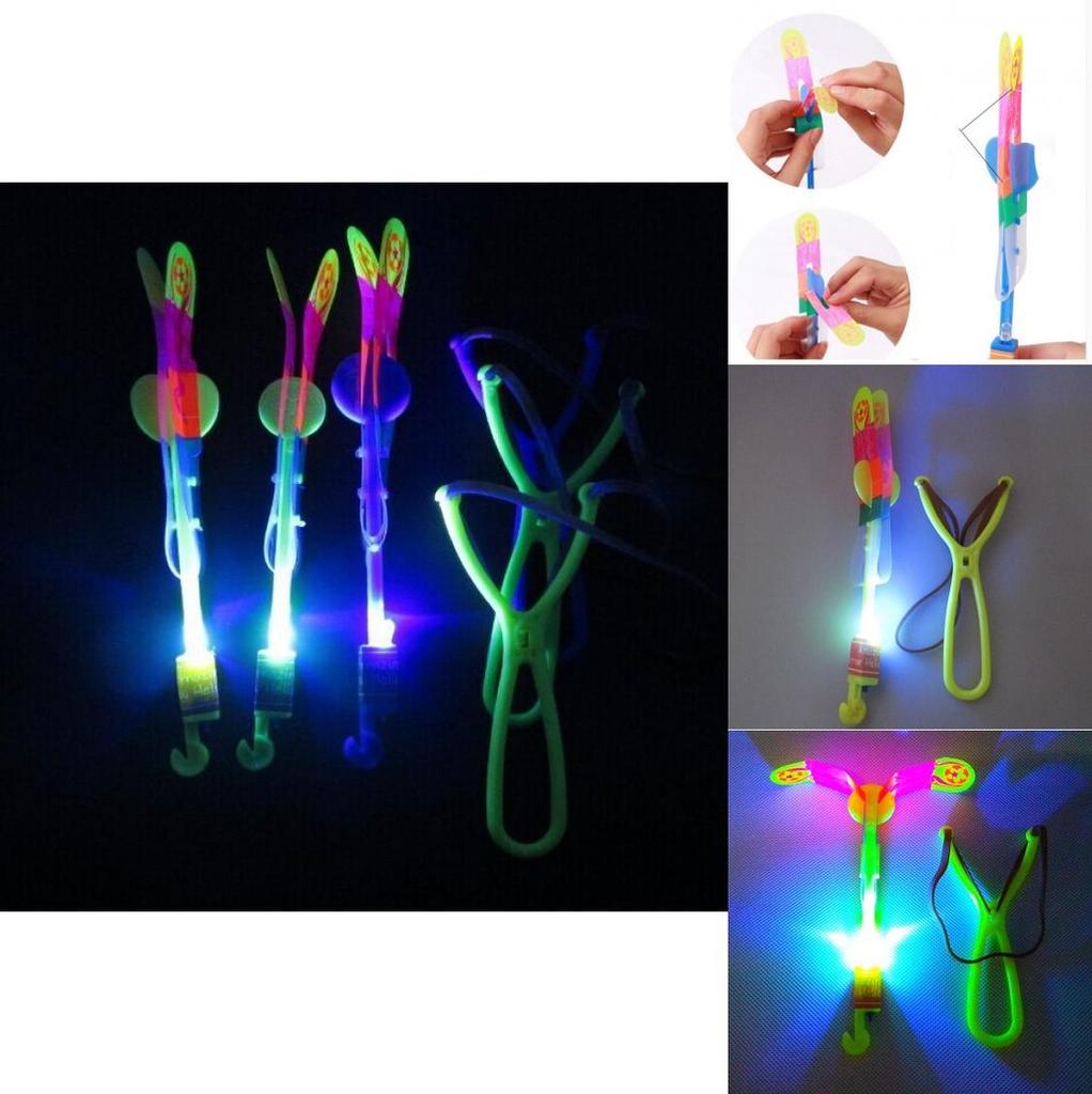 Colorful Led Sling Shot Toy Arrow Copter Perfect For Fun Indoor And Outdoor Play