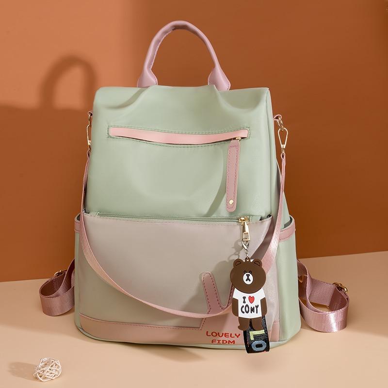 Backpack Female Oxford Cloth Large Capacity Stream Casual Simple Cute Printed Lightweight Backpack Casual Travel