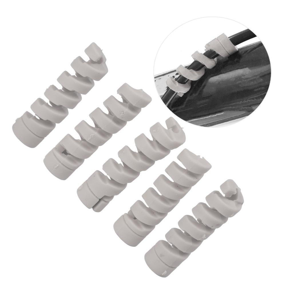 10PCS Spiral Brake Cable Protective Sleeve TPR Bicycle Brake Line Pipe Guard  for 4mm 5mm Wire Tube