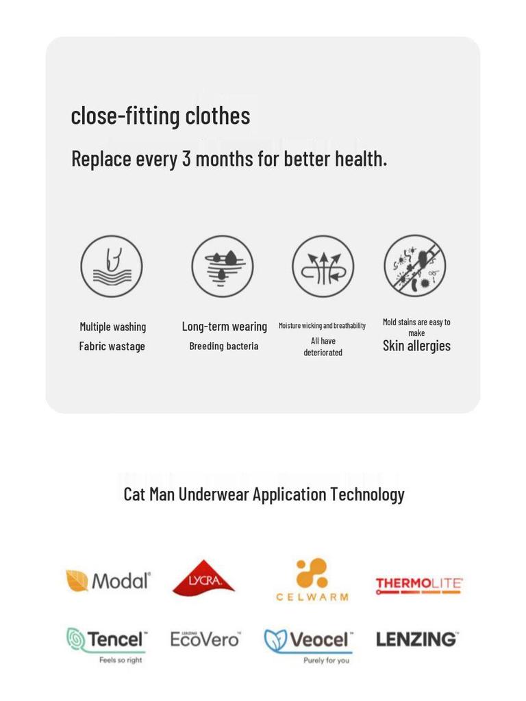 MiiOW Women's Seamless High-Waist Antibacterial Briefs (3-Pack)