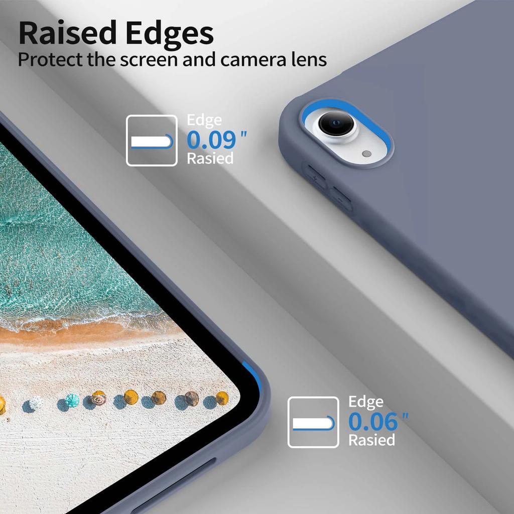 Für neues iPad A16 11. 10. Generation Leder Ständer Flip Smart Cover, Für iPad 10 11 10.9 '' Weiche Flüssigsilikon Hülle