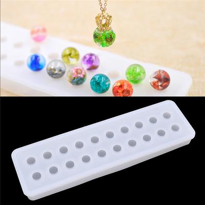 New Silicone Beads Pendant Mold for DIY Necklace Bracelet Jewelry Making Craft