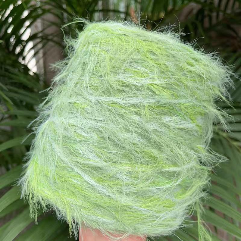 500g Long Fur Imitation Mink Yarn Thread Super Soft Skin Friendly Does Not Shed Hair Hand Wove Scarf Warm Sweater Woven Yarn