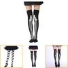 Stylish Zombie Skeleton Thigh-high Socks Tummy-lifting Moisture-wicking Long Tube