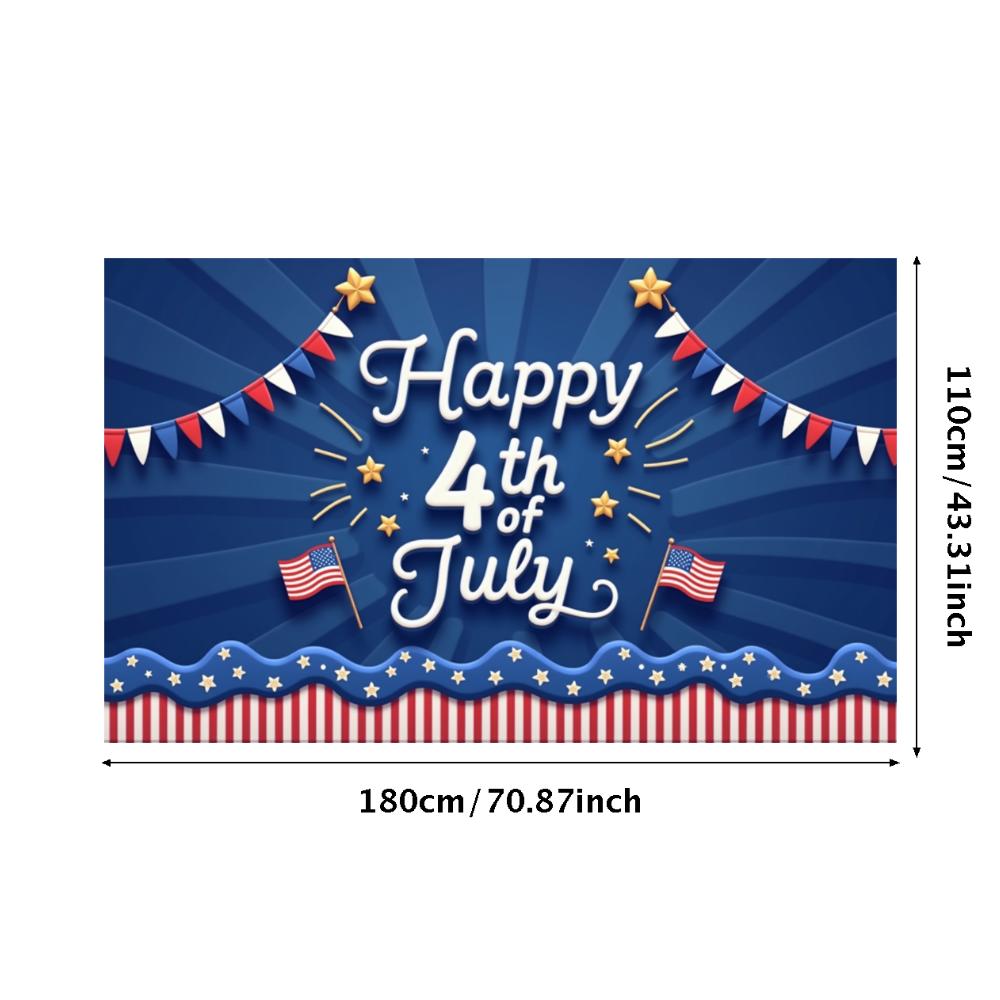 Flag Design American Flag Decor Star Patterns Independence Day Banner Vibrant Colors Decorative Bunting Party Banner