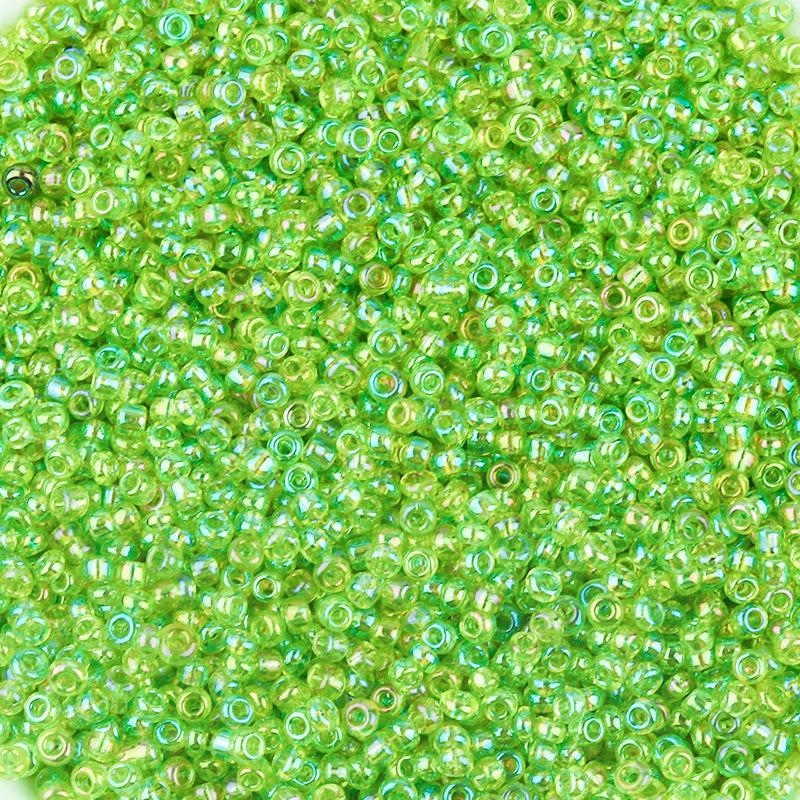 2mm Transparent Iridescent AB Glass Seed Beads for DIY Bracelets