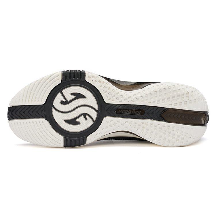 361 Zen 3 Abrasion Resistant Slip Resistant Mid Top Performance Basketball Shoes Men's White Black 672221117-1