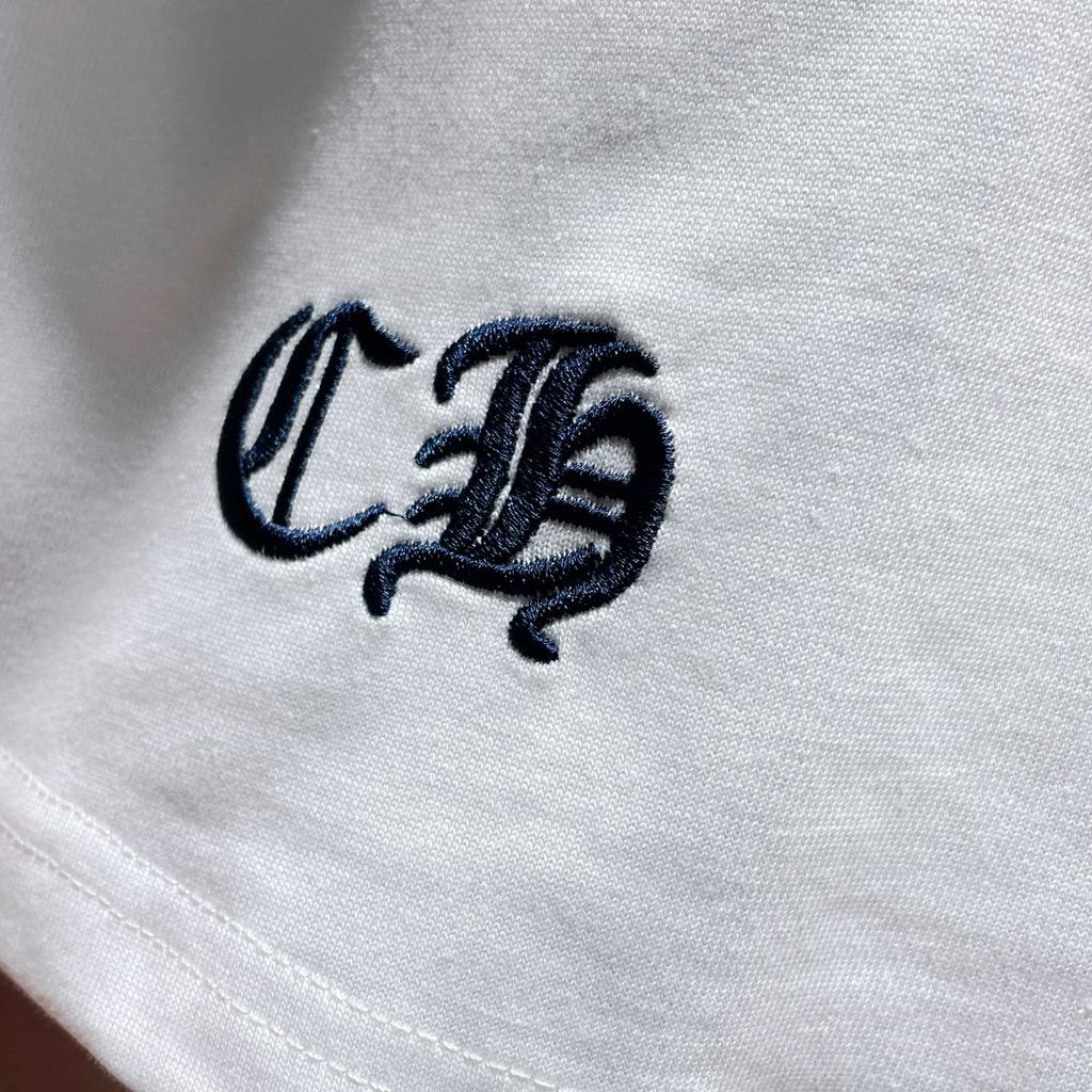 8719 CHROME HEARTS 2025 Verano Nueva Camiseta de Algodón de Alta Calidad con Cuello Redondo Suelta de Talla Grande para Hombre y Mujer Camiseta para Pareja