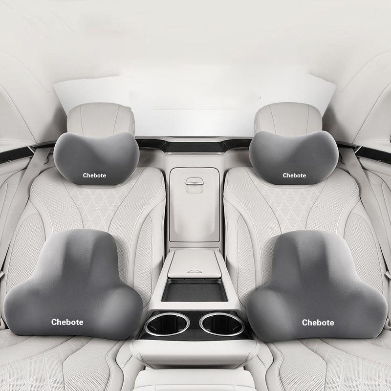 Car Headrest & Lumbar Support Cushion For Car Seat Car Pillow Car Memory Foam Seat Waist Cushion Back Cushion Set