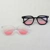 Desirable Large Frame Blush Sunglasses with Makeup Effect, UV Protection