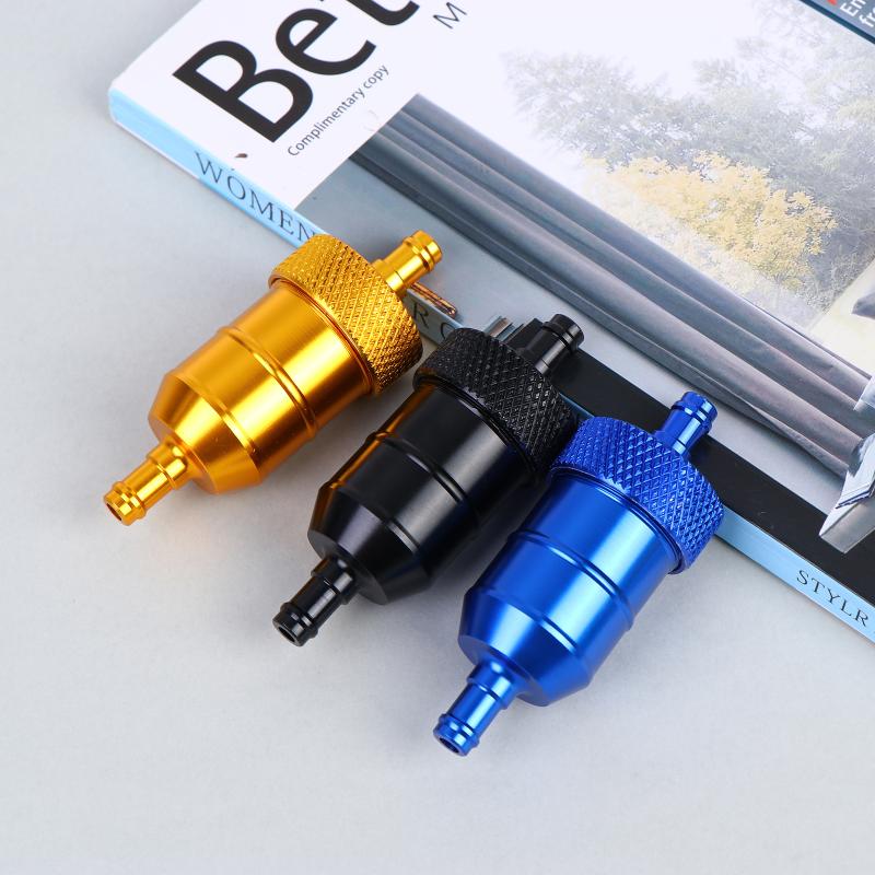 Universal Cnc Aluminium 8Mm Petrol Gas Fuel Filter Hose Element For Motorcycle Pit Dirt Bike Atv Quad Buggy Oil Gas Fuel Filter