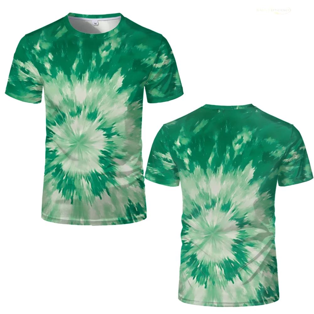 

Colorful Tie-dye 3D Printed T-shirts Personality Creative Pattern Men s Casual O-neck Tops Summer Breathable Short Sleeve Tees 6XL