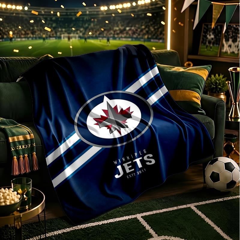 Winnipeg Spirit Throws Blanket Flannel Blankets Plush for Couch Bed Gifts for Men Women Travel Picnic Blanket Christmas Fan Gifts
