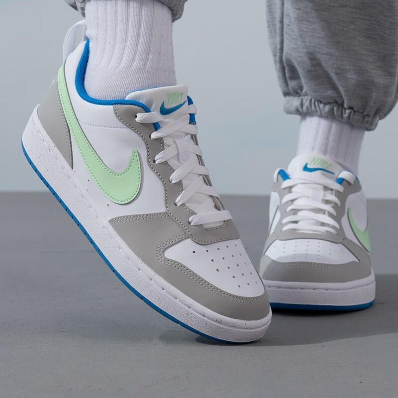 (GS) Nike Court Borough Low Recraft 'Light Iron Blue Green' Kids' DV5456-005