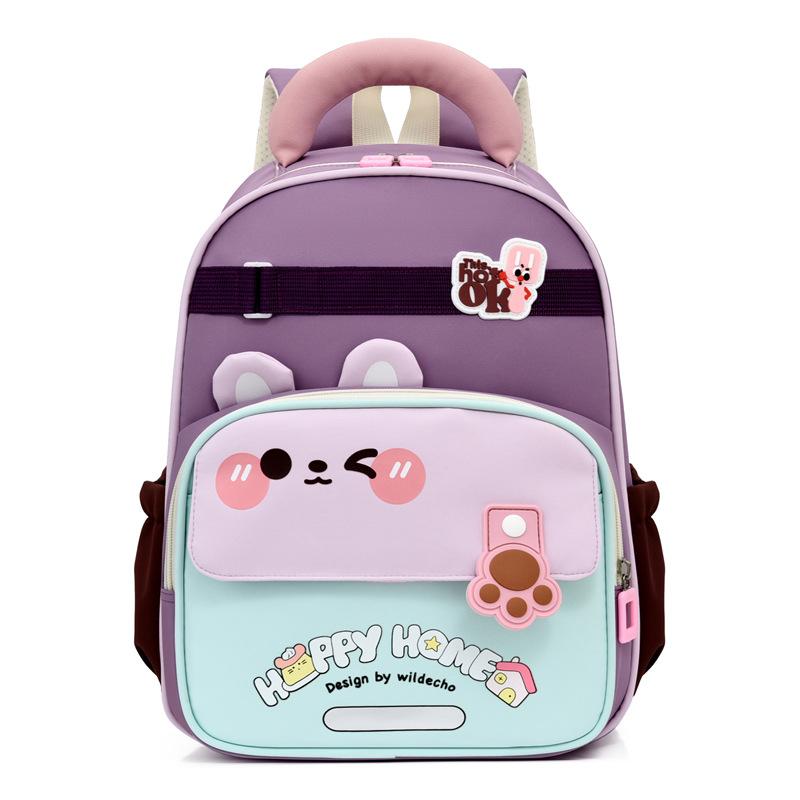Kindergarten Backpack Lightweight And Spine-Protective For Children In Middle Senior First Grade And Elementary School Suitable For Boys And Girls