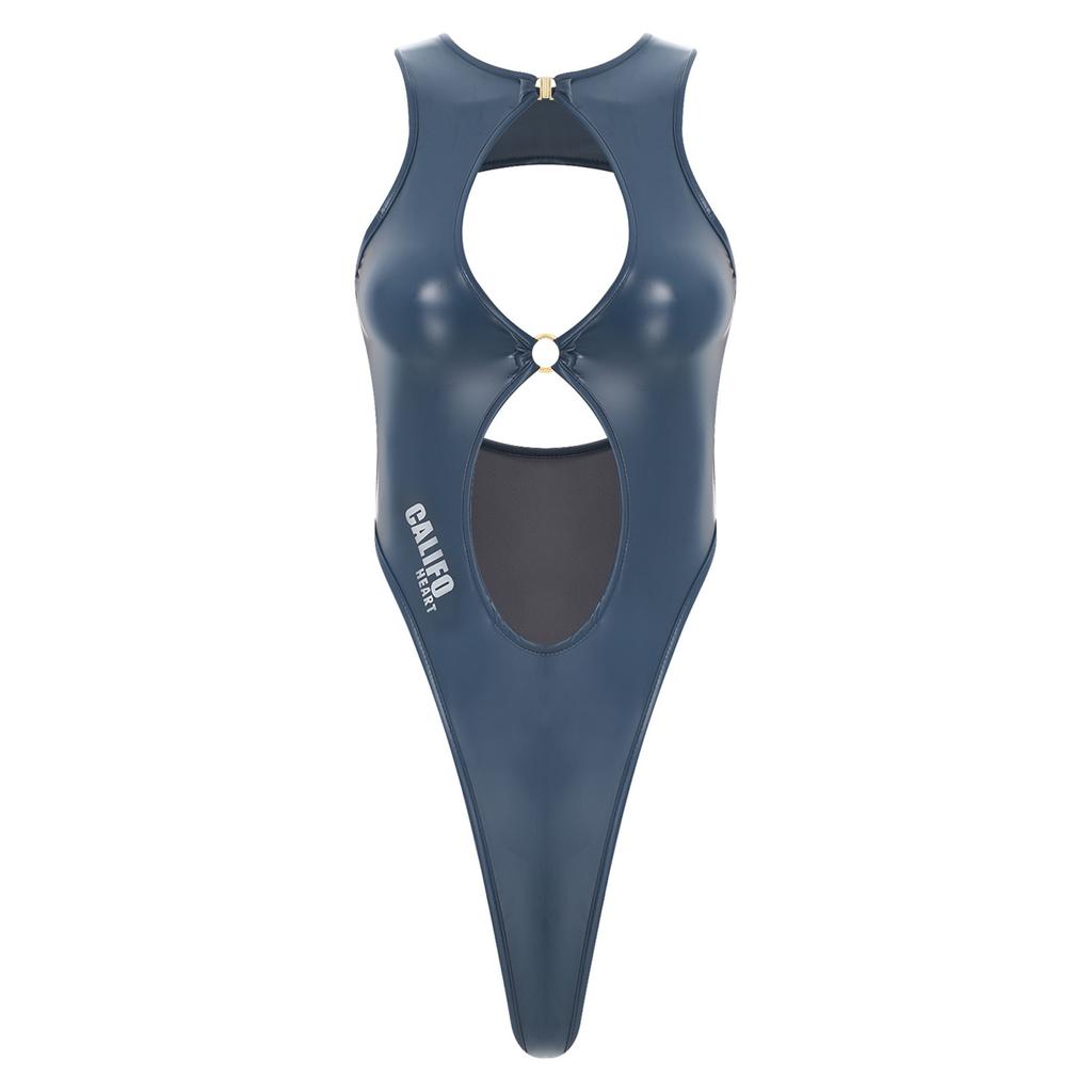 Damski Kostium Kąpielowy Anime Kawaii Wycięty Jednoczęściowy Body Wysoko Wycięty Trykot Bikini