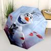 1pc Frozen II Olaf Snowman Cartoon Umbrella, Portable 3-Fold Compact Umbrella, Suitable for Camping, Hiking and Travel, Ideal Easter Birthda