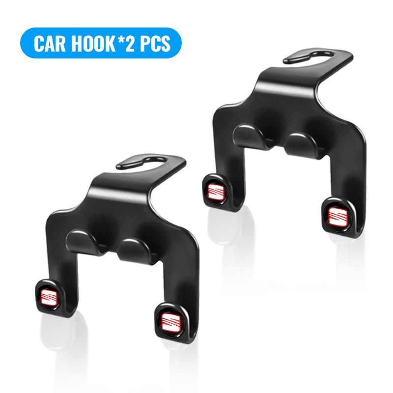 Car Seat Headrest Hook multifunctional Storage Mobile Phone Holder For Seat Leon FR Altea Ibiza Toledo Cordoba Alhambra Arona Ateca Exeo