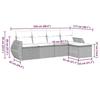 VidaXL Garden Lounge Set with Cushions 5 Pcs, Patio Sofas, Patio Furniture Set, Outdoor Furniture, Grey 3253629