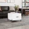 VidaXL Coffee Table High Gloss White 50x50x40 Cm Engineered Wood 829416