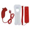 2 in 1 Remote and Nunchuck Controller Remote Controller Gamepad Nunchuck Controller with Silicone Case for Nintendo Wii