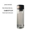 ZCJiaMei High Borosilicate Double Wall Glass Tea Infuser Cup