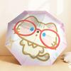 Adorable Cat Glasses Umbrella: Cute Design with Automatic Opening & Closing, Perfect for Outdoor Adventures and Travel Accessories 194
