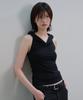 Daibeuinumeon Hoodie Halter Sleeveless (Black)
