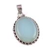 Natural Chalcedony Gemstone 925 Solid Sterling Silver Jewelry Pendant 1.50" N3q67