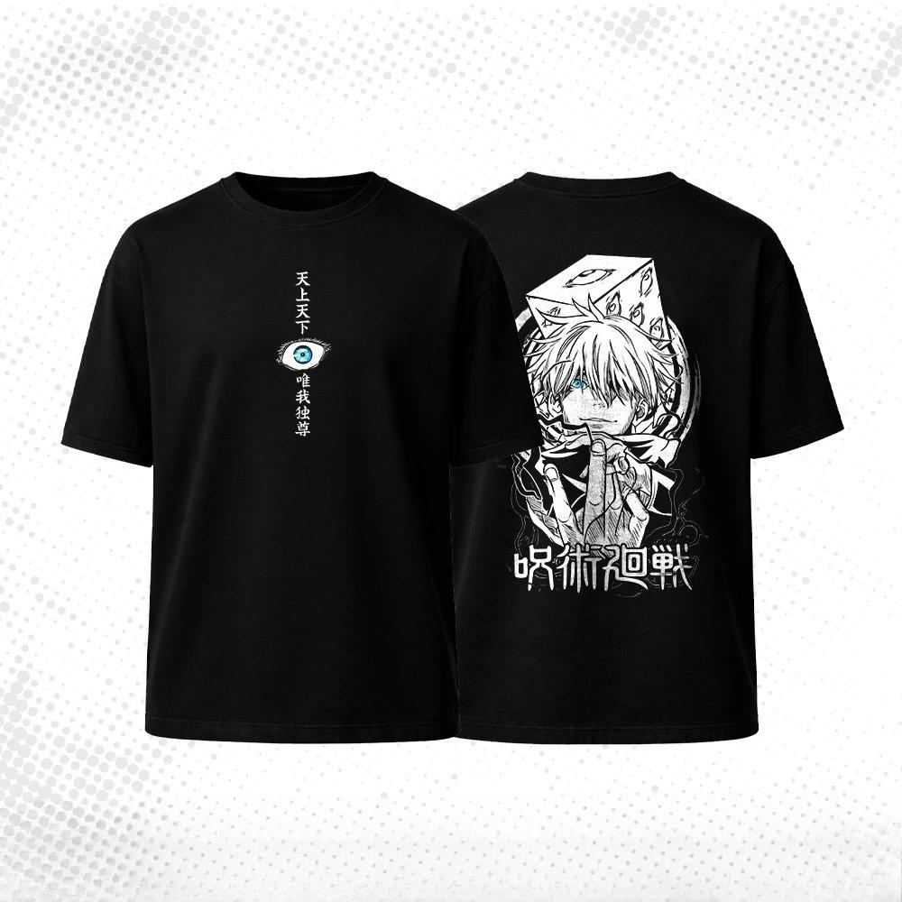 Gojo Satoru Jujutsu Kaisen Print Short Sleeve Tshirt Cotton Clothes Round Neck Harajuku YK New Arrival Streetwear Tee Tops
