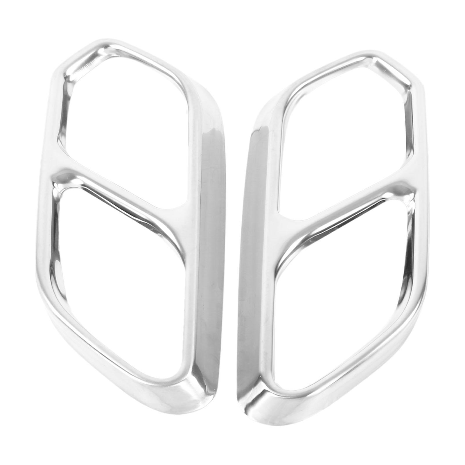 Car Quad Exhaust Tip Protective Trim Stainless Steel Replacement Repair Maintenance