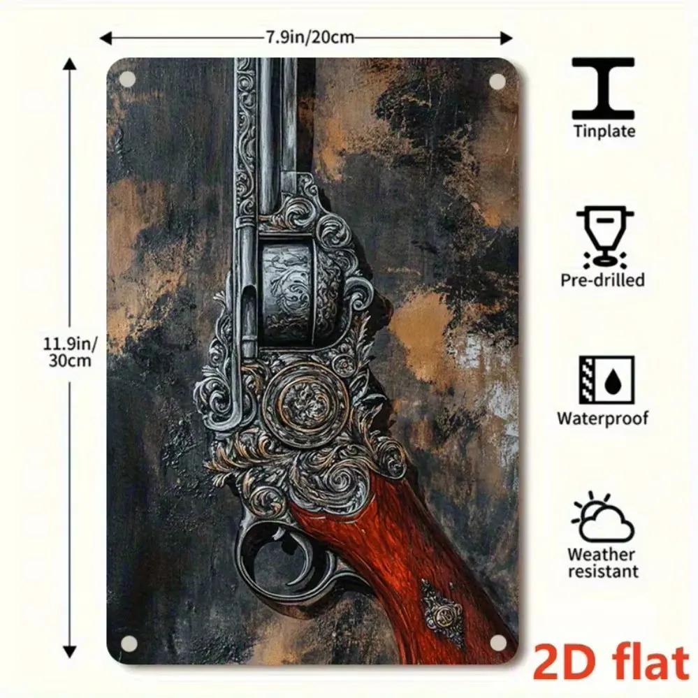 CombatRusticCharm 1 Stück rahmenloses Eisenblech | Antiker Look | Leicht & Langlebig | Schöne Dekoration für jeden Raum