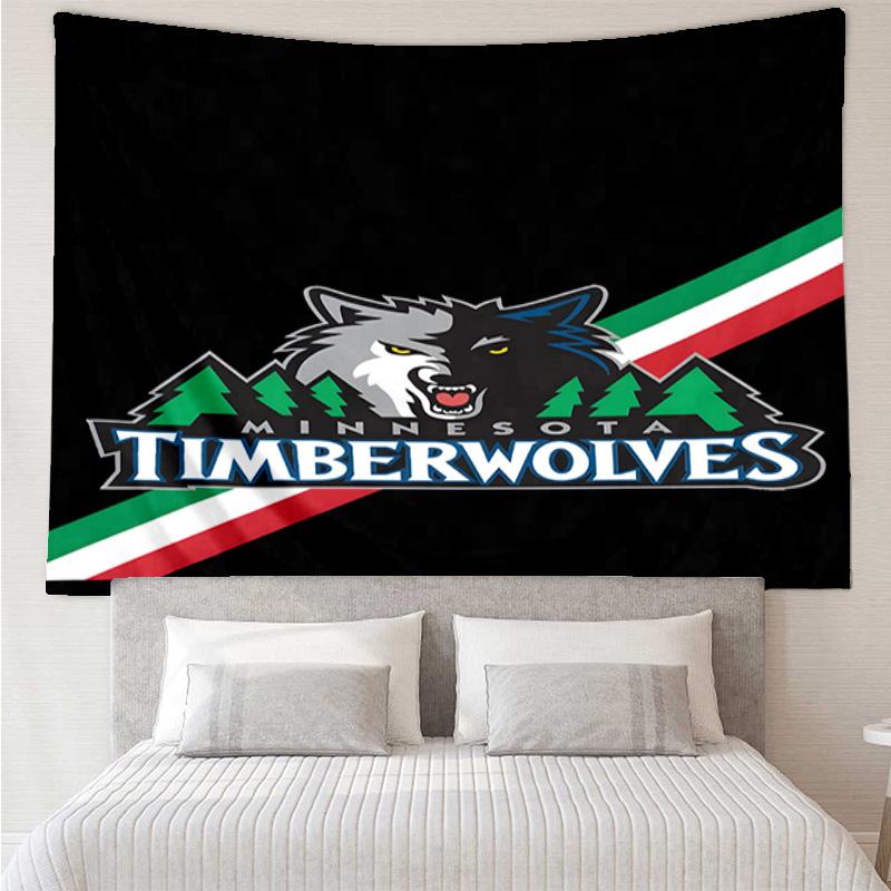 Timberwolves Logo Quick-Dry Tapestry Hanging for Bedroom,Livingroom, Playroom,Decor Art Room Wall Tapestry Holiday and Birthday Gifts