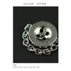 Four-Eye Chain Button Metal French Shirt Jacket Sweater Decorative Button