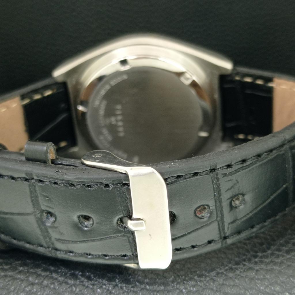 VINTAGE SEIKO 5 AUTOMATIC 7009A JAPAN MENS GREEN COLOR DIAL WATCH a708720-1
