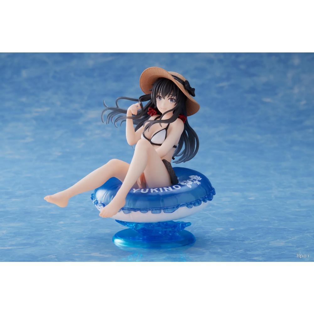 10CM Yukinoshita Yukin Figure Yahari Ore No Seishun Love Comedy Wa Machigatteiru Anime Swimsuit Model Swimming Lap Toy Gifts Pvc