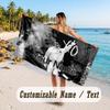 Custom Name Large Beach Towel,The Weeknd Quick Absorbent Towel For Outdoor Travel Poolside