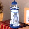Lighthouse Metal Table Lamp Night Light Outdoor Décor Lawn and Garden Decor
