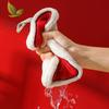 1Pcs Chinese New Year Red Envelope Shape Hand Towel With Hanging Loop Soft Absorbent Coral Towels Quick Dry For Kitchen Bathroom