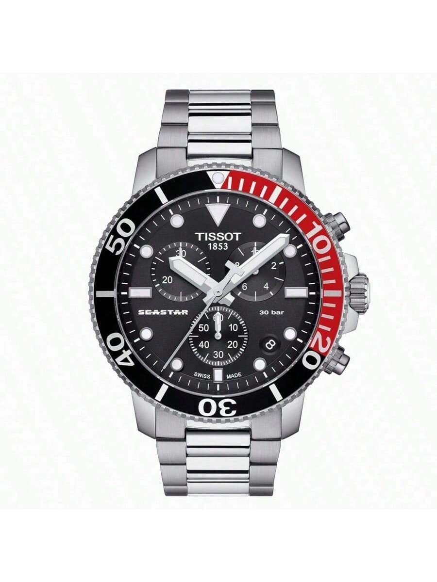 Photos - Wrist Watch TISSOT men's quartz watch, black face, suitable for both business and casual wear, Model: T120.417.11.051.01 black 