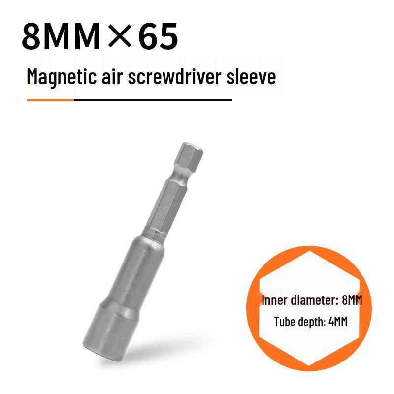 Strong Magnetic Hex Socket Bit Set for Electric & Air Wrench, Deep Extended Rod Screwdriver, Hand Drill