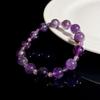 Jingxi Collection: Natural Dream Amethyst Crystal Bead Bracelet, 10mm+4mm, Fashionable & High-End.