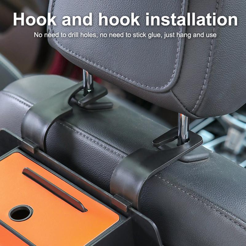 Car Backseat Organizer Multifunction Leather Interior Storage Bag Hanging Seat Back Tissue Water Cup Holder Auto Accessories
