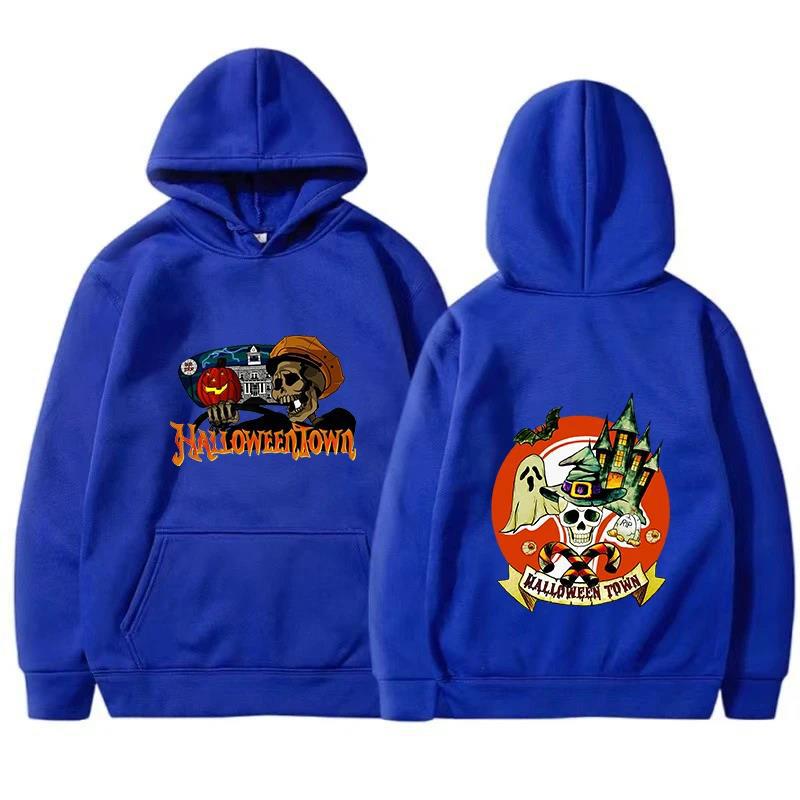 Horror Printed Hoodies Men Fashion Long Sleeve Halloween Aut Sweatshirt Men Womnen Fashion Design Pullover Fleece Hoodies