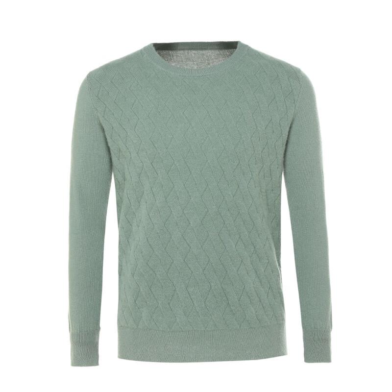 G·TENNA Men's Round Neck Cashmere Pullover Sweater MHGHCR-N18