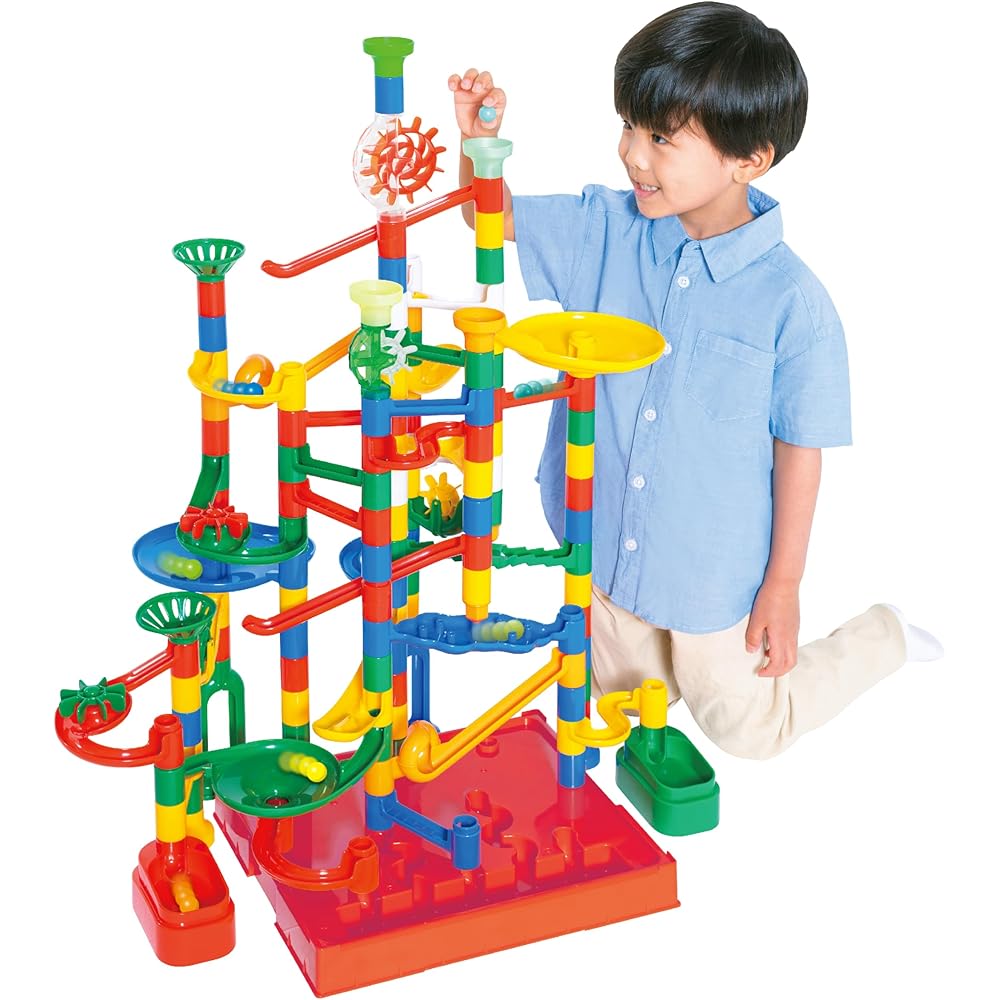 Kumon Publishing New Kumon Slope Set with 100 Balls Educational Toy for Creativity and Logical Thinking Ages 3+