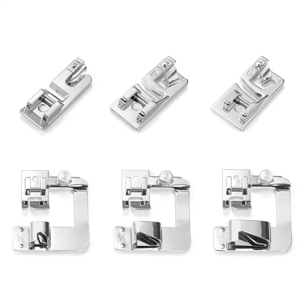 

For Blouses For Pants 6mm Rolled Hem Presser Foot Professional Looking Hems Easily Craft Supply Narrow Hem Foot CHINA