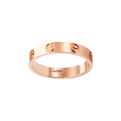 Cartier Série Láska Klasický Šroubovací Prsten 3,6 mm 18k Růžové Zlato Pánský prsten B4085200