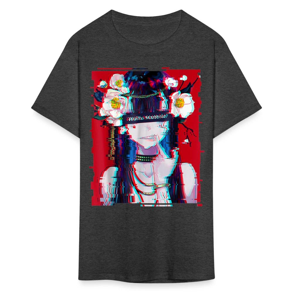 Футболка Waifu Vaporwave Аниме Цветок Эстетичный Глитч Японская Пиксельная Футболка XXXXL
