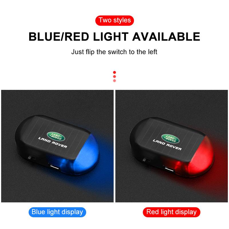 Gazoo Racing Car Solar Powered Wireless Anti-Theft Caution Lamp LED Flashing Light for Land Rover SVR Freelander 3 SVR L320 L330 Defender Range Rover